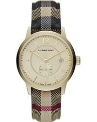 Burberry - Bu10001 The Classic Horseferry Case Watch Leather - Lyst