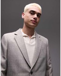 TOPMAN - Relaxed Textured Suit Jacket - Lyst
