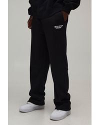 BoohooMAN - Tall Straight Leg Limited Edition Washed Joggers - Lyst