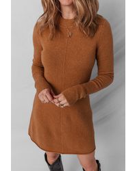 Azura Exchange - Knit Aline Long Sleeve Dress - Lyst
