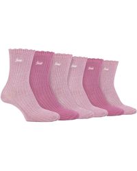 Jeep - Ladies 6 Pack Bamboo Boot Socks - Lyst
