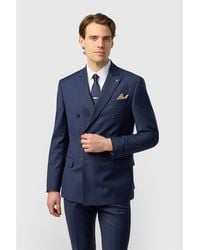 Ted Baker - Double Breasted Six Button Slim Fit Suit Jacket - Lyst