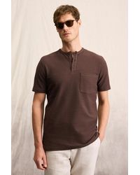 Grimelange - Mandarin Collar Button T-Shirt - Lyst
