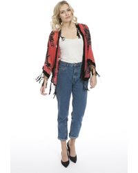 Jayley - Silk Devore Short Jacket - Lyst