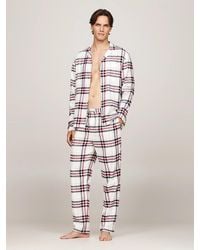 Tommy Hilfiger - Original Pyjama Set Heritage Plaid Ivory - Lyst