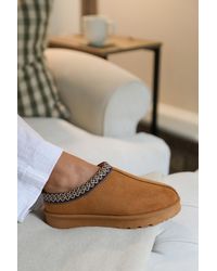 Where's That From - Wheres 'Oak' Aztec Detail Faux Fur Lining Mini Boots - Lyst
