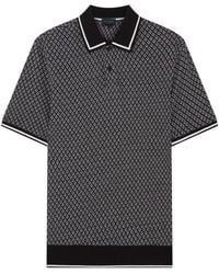 Ted Baker - Ss Regular Geo Textured Polo Shirt Cotton - Lyst