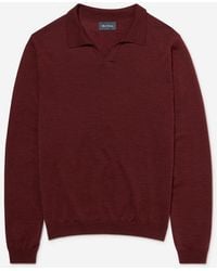 Oliver Sweeney - Merino Wool Buttonless Polo Jumper - Lyst