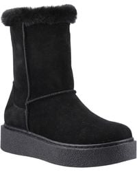 Hush Puppies - Becca Mid Suede Boots - Lyst