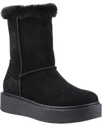 Hush Puppies - Becca Mid Suede Boots - Lyst