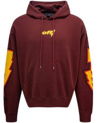 Off-White c/o Virgil Abloh - Thunder Stable Skate Fit Hoodie - Lyst