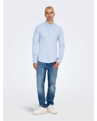 ONLY - Regular Fit Long Sleeve Shirt - Lyst