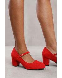Where's That From - Wheres 'Eben' Block Heel Mary Jane Pumps - Lyst