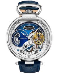 Stuhrling - Modena Dual Time Automatic 46Mm Skeleton - Lyst