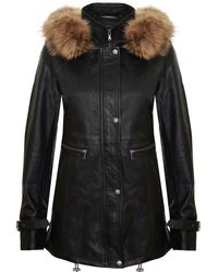 Infinity Leather - Warm Hooded Parka Jacket-Northwich - Lyst