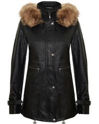 Infinity Leather - Warm Hooded Parka Jacket-Northwich - Lyst