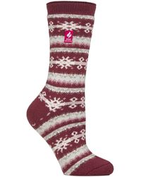 Heat Holders - Ladies Thermal Lite Patterned Socks For Winter - Lyst