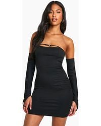 Boohoo - Tall Belt Detail Tailored Mini Dress - Lyst
