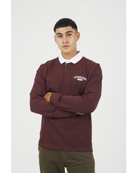 Brave Soul - Solid Colour Rugby Shirt - Lyst