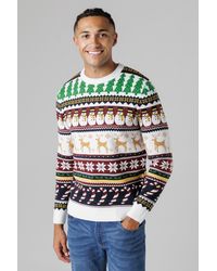 Tokyo Laundry - Festive Jacquard Crew Neck Jumper - Lyst
