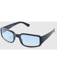 BoohooMAN - Lens Rectangle Sunglasses - Lyst