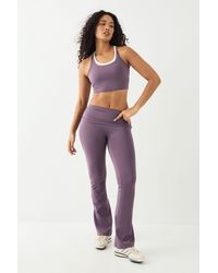 DSGN Studio - Sculpt Fold Over Waistband Flared Legging - Lyst