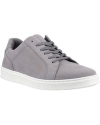 Hush Puppies - Madden Sneakers Van Suède In Het Grijs - Lyst