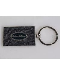 Dolce & Gabbana - Leather Logo Metal Ring Keychain Keyring - Lyst