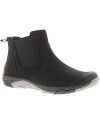 Free Spirit - Boots Ankle Preta Leather Slip On - Lyst