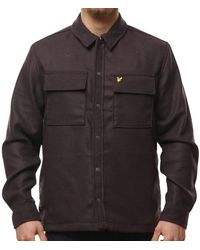 Lyle & Scott - Plain Sediment Overshirt Jacket - Lyst