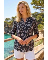 Roman - Floral Textured Puff Print Shirt - Lyst