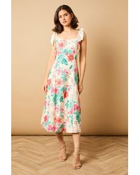 Oasis - Bow Strap Midi Prom Dress - Lyst