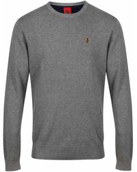 Luke 1977 - Gerard 3 Pure Cotton Crew Neck Jumper - Lyst