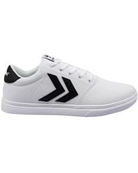 Hummel - Essen White Trainers Canvas - Lyst