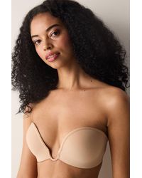 Penti - Strapless Knitted Bra With Hook-And-Eye Closure - Lyst