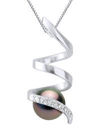 Ateliers Saint Germain - Pendant Spiral Diamonds 0,06 Cts - Lyst