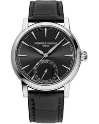 Frederique Constant - Swiss Automatic Leather Strap Timepiece - Lyst