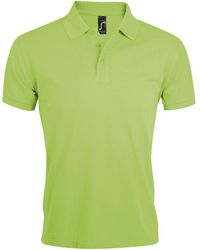 Sol's - Prime Pique Plain Short Sleeve Polo Shirt (Apple) - Lyst