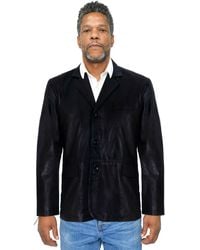 Infinity Leather - 3 Button Blazer Jacket-Dubai - Lyst