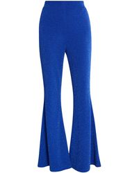 faina - Uitlopende Broek Van Glitterjersey Koning Blauw - Lyst