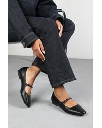 Where's That From - Wheres 'Jordan' Wide Fit Mary Jane Flats With Buckle Strap - Lyst