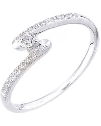 DIAMANT L'ÉTERNEL - 9Ct Ring With 0.1Ct Diamond - Lyst