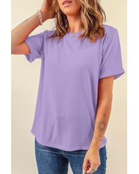 Azura Exchange - Relaxed Fit Korte Mouwen T-shirt - Lyst