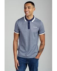 Firetrap - Regular Fit Cotton Rich Jacquard Polo - Lyst