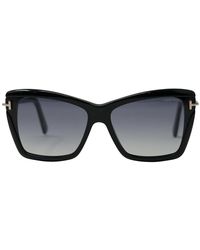 Tom Ford - Leah Ft0849 01b Black Sunglasses - Lyst