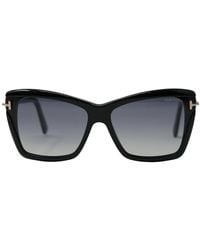 Tom Ford - Leah Ft0849 01b Black Sunglasses - Lyst