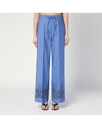 P.A.R.O.S.H. - Embroidered Cotton Pants - Lyst