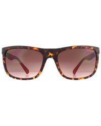 Guess - Rectangle Dark Havana Gradient Sunglasses - Lyst