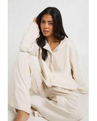 Boohoo - Super Soft Long Sleeve Top & Trousers Pyjama Set - Lyst