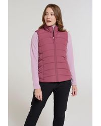 Mountain Warehouse - 'Opal' Padded Gilet With Front Pockets Winter Warm Rain Coat - Lyst